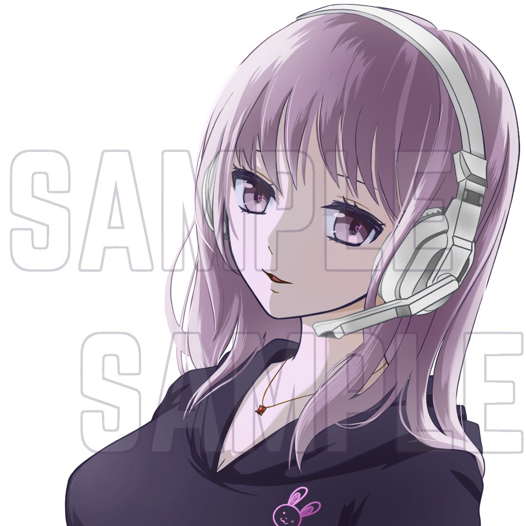 ゲーム等のキャラクター。SNS等イラスト作成します FPSバトロワ系ゲームアイコン等、武器を持ったキャライラスト イメージ1