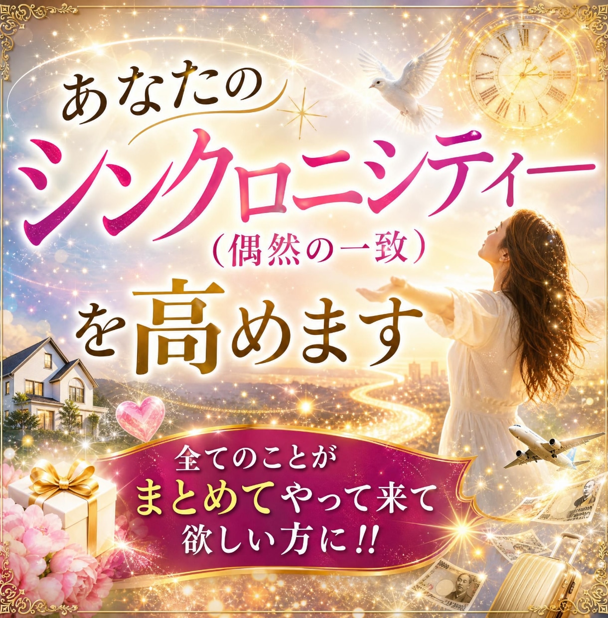 あなたのシンクロニシティ―(偶然の一致)を高めます 全てのことがまとめてやって来て欲しい方に‼ イメージ1