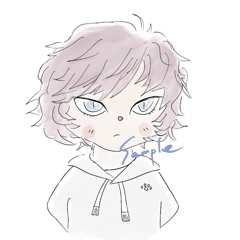 無愛想なのにかわいいオリジナルアイコンを作成します 個性的なキャラなのでSNSに最適です イメージ2
