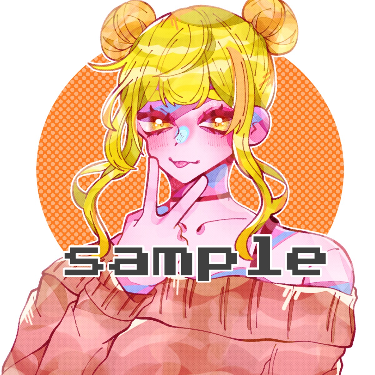 SNSでご利用いただけるアイコンを作成致します ポップで明るいイラストが得意です イメージ3