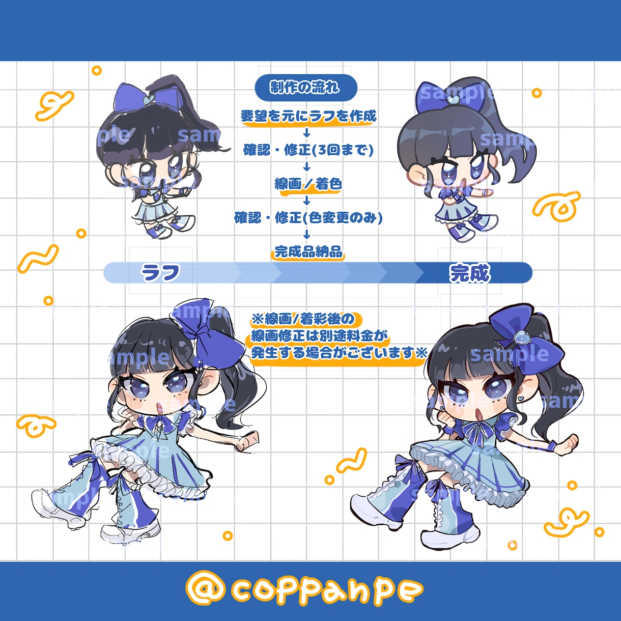 配信やグッズに！SD・ミニキャラお描きします スピード納品！！ 配信活動に！ポップでかわいいイラスト◎ イメージ2