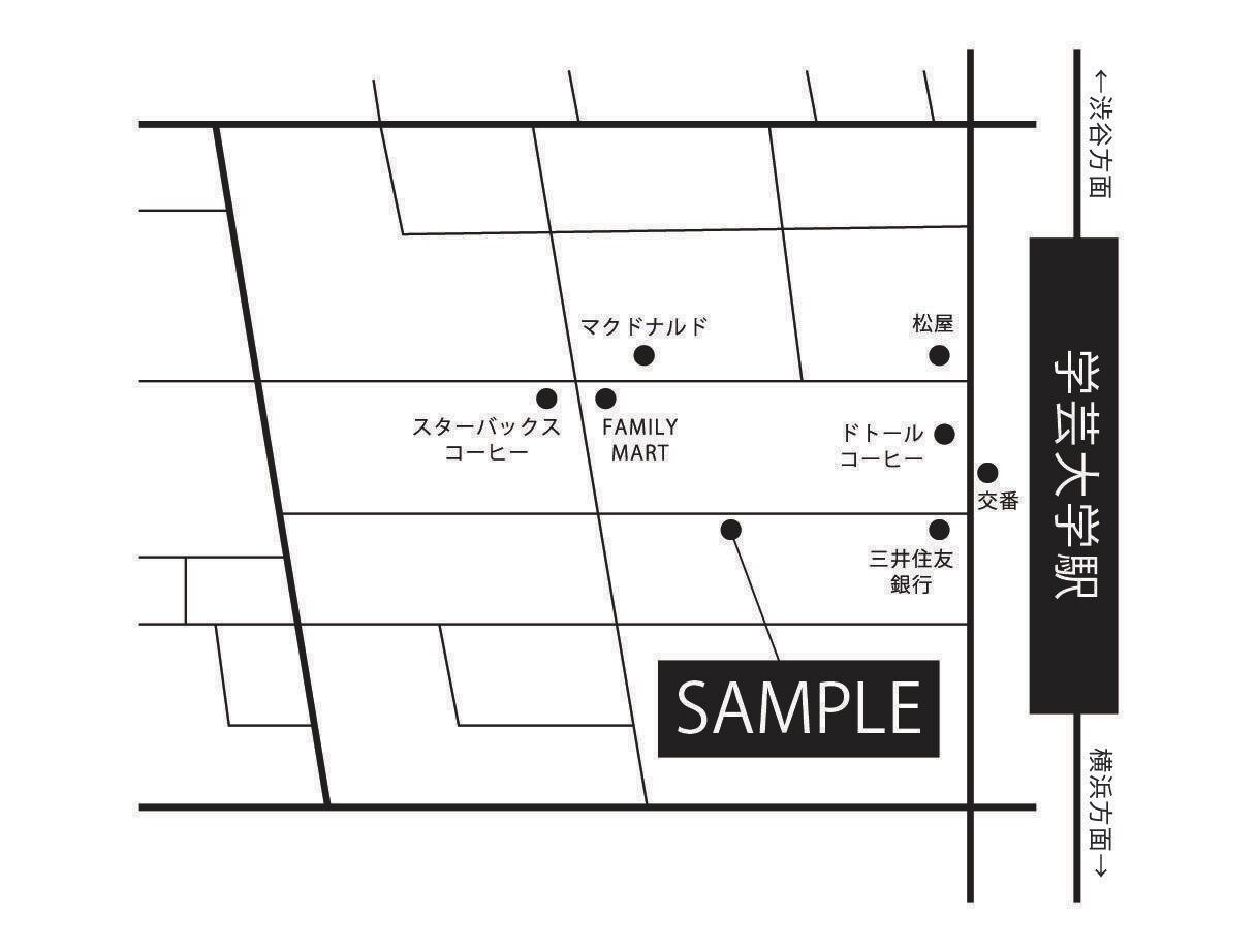 おしゃれ、シンプルな地図作成いたします センスはお任せください！様々な用途に応えます！ イメージ3
