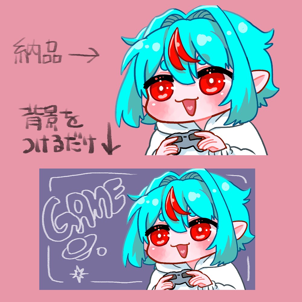サムネに使えるデフォルメキャラを作成いたします Vtuber、配信者の方など是非！ イメージ3
