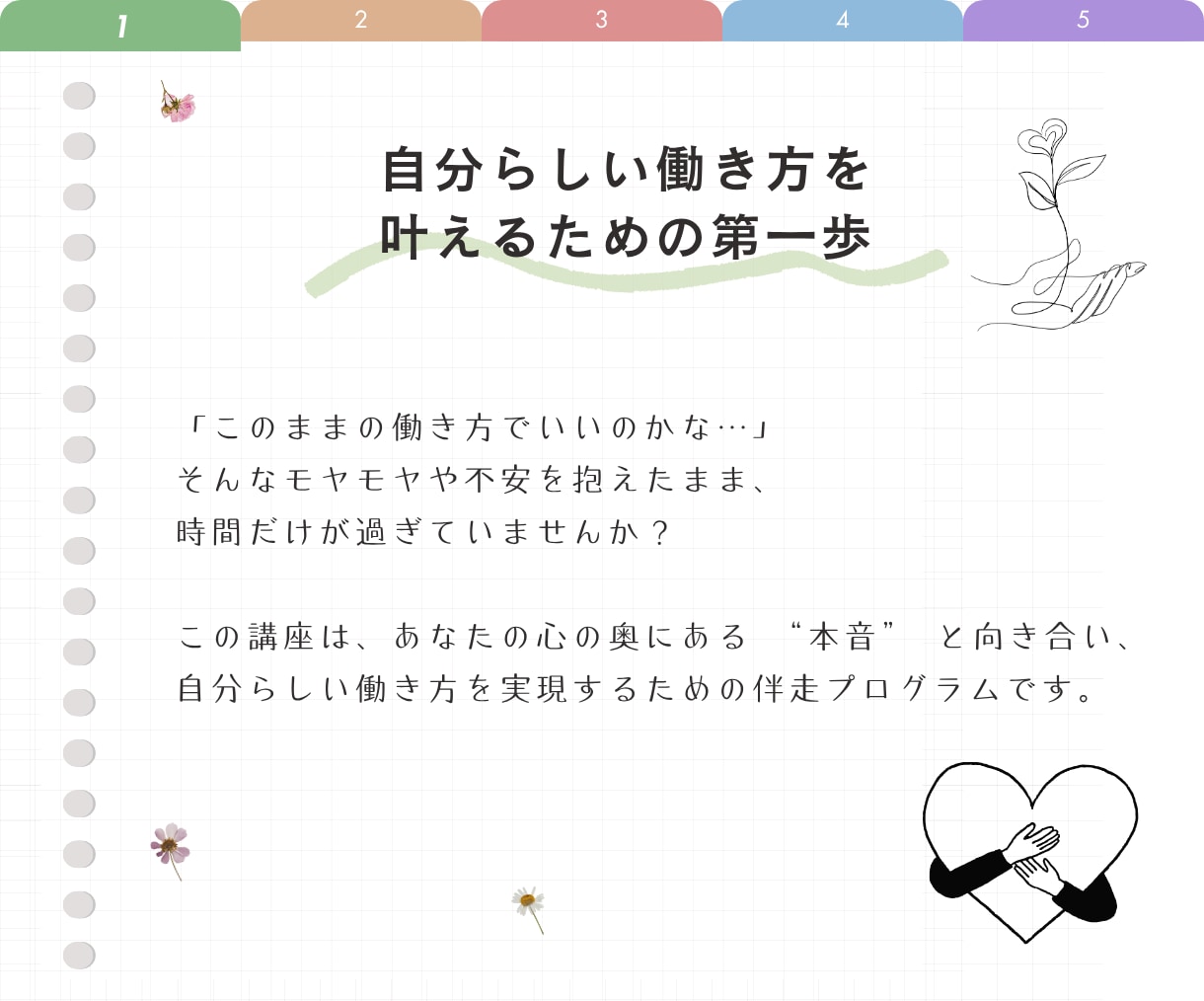 30日間伴走！組織に縛られない働き方を見つけます 起業準備ライフコーチが“あなたの本音”に寄り添います。 イメージ3