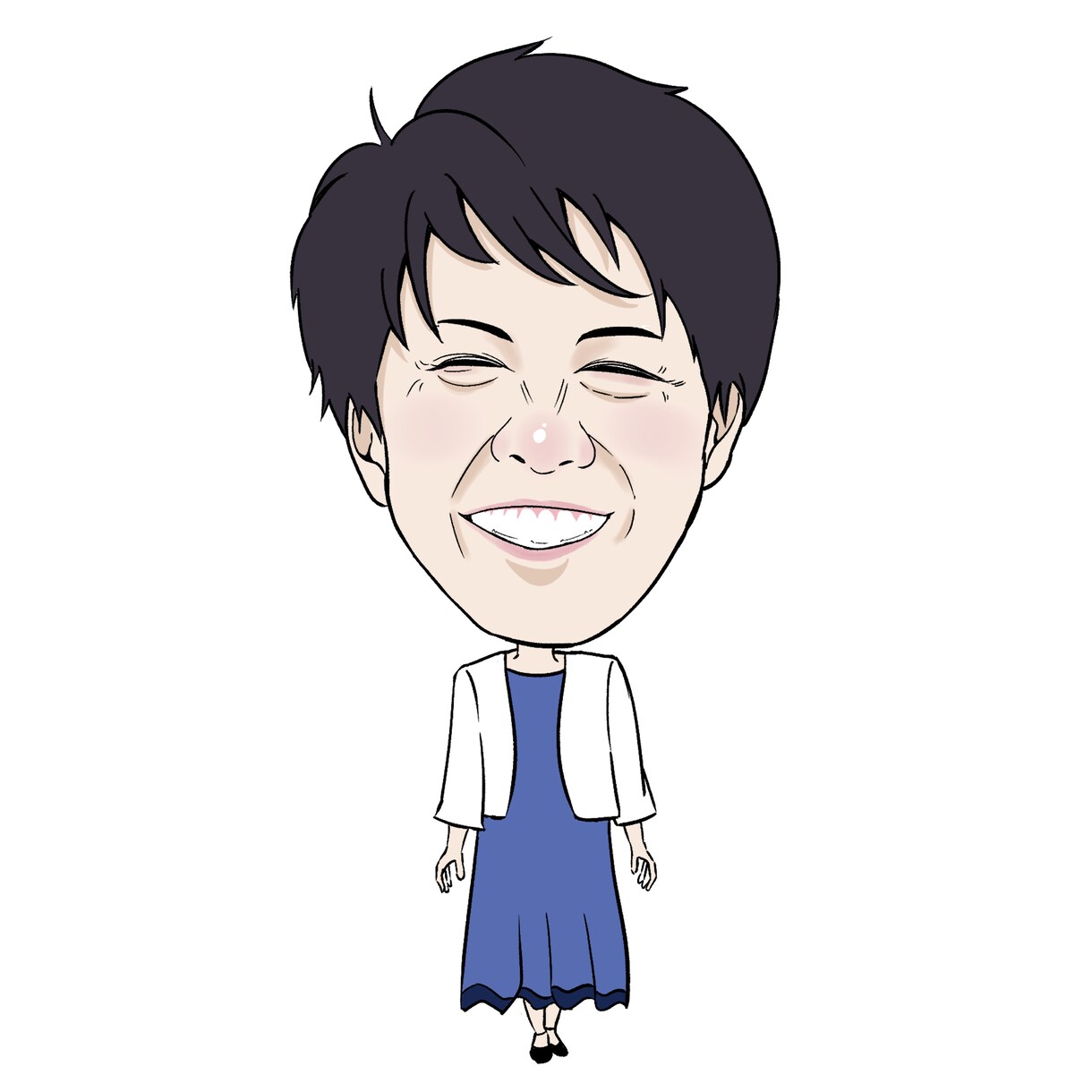 シンプルなデフォルメ似顔絵イラストを描きます SNSアイコン、プレゼント、名刺などにどうぞ！ イメージ6