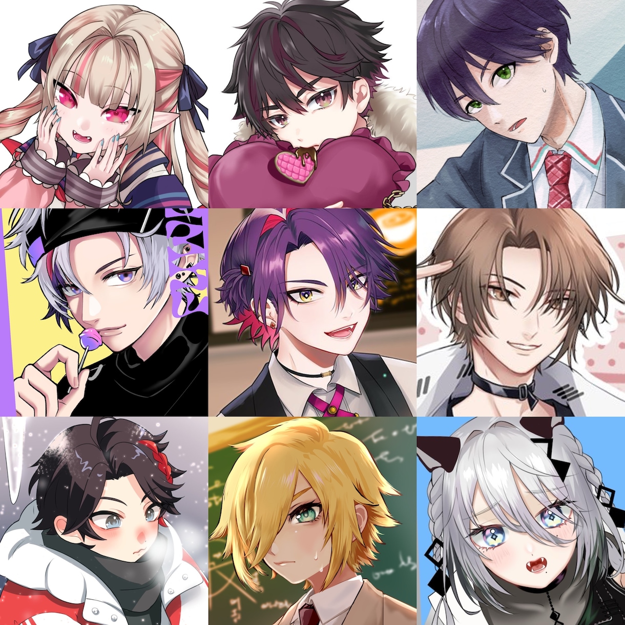 アイコン描きます 男の子のイラストが得意です！！ イメージ4