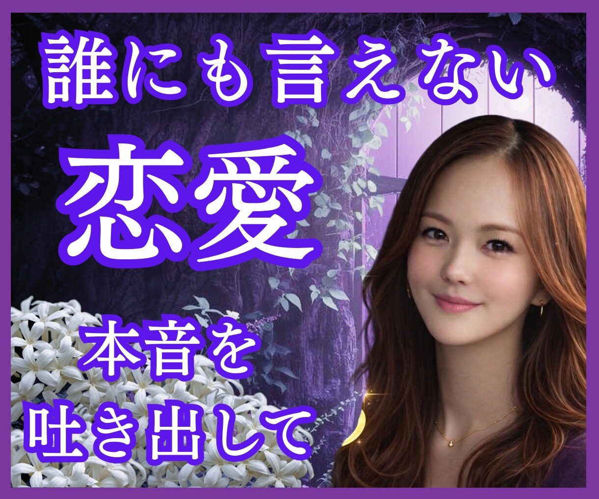 誰にも言えない恋愛⭐丸ごと受け止めます 罪悪感、不安、黒い感情☘️一人で抱え込まず吐き出して イメージ1