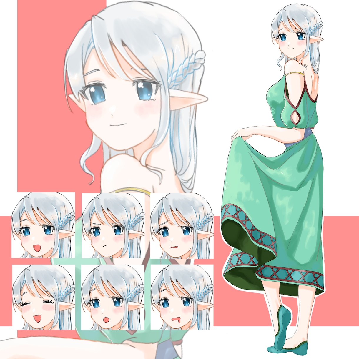 商品利用可★立ち絵制作承ります あなただけの立ち絵を制作いたします！ イメージ2