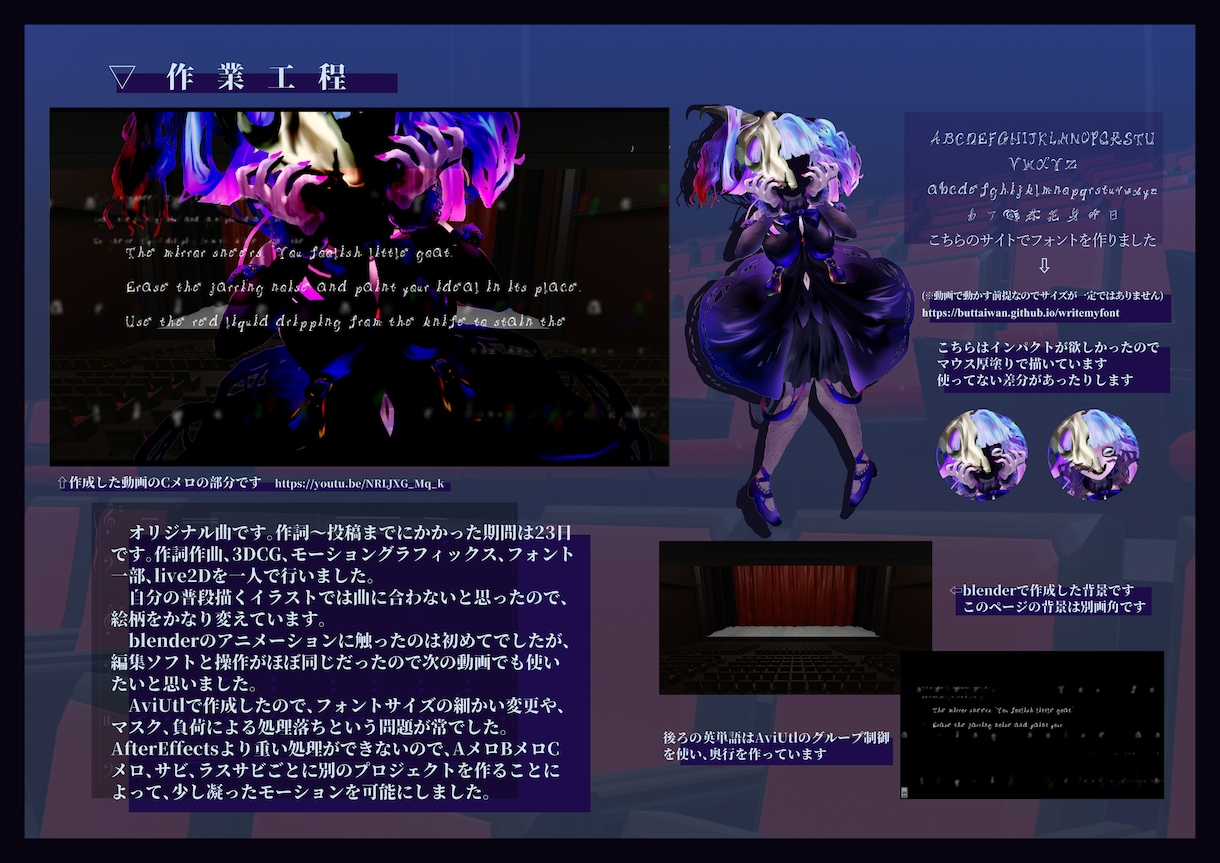 ボカロ・オリジナル楽曲向け｜MV動画編集します 実際にオリ曲を個人で作ってるので他の作業の理解が深いです イメージ4