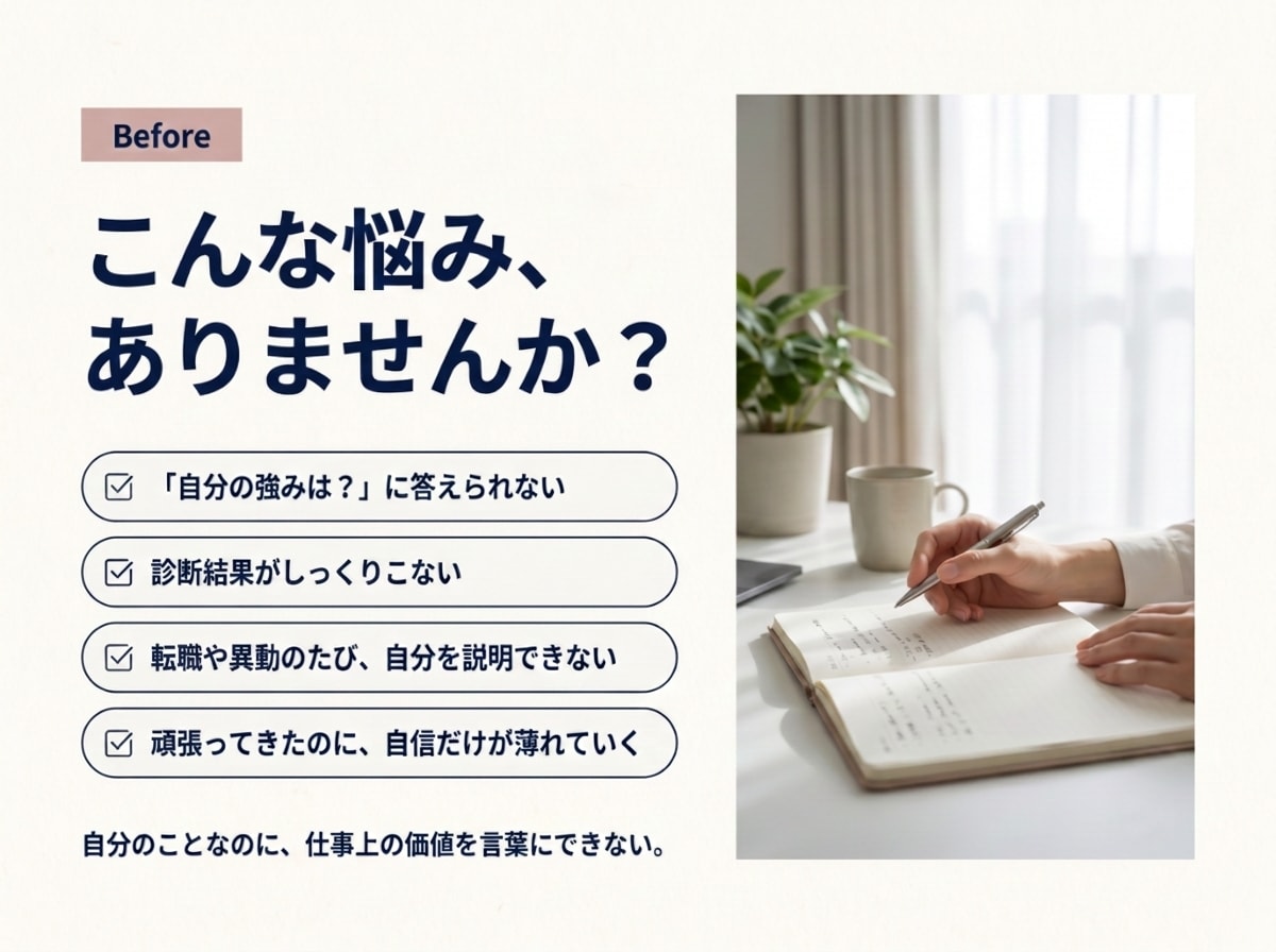 過去を取材し隠れた仕事の強みを証拠付きで見つけます 自分でも気づかない強み・力が出る条件・つまずく癖をトリセツに イメージ2