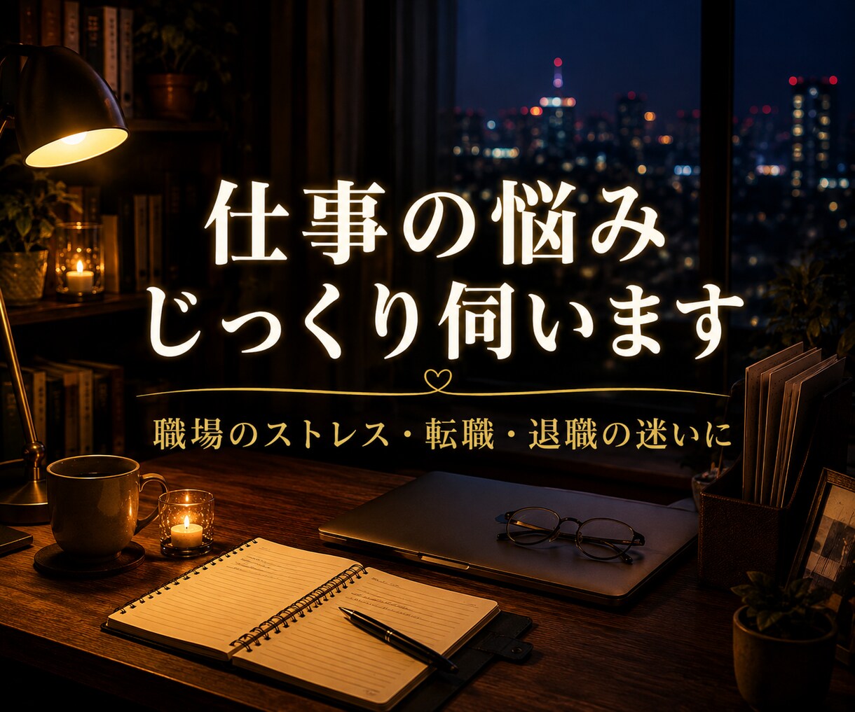 仕事や職場の悩みをじっくり伺います 職場のストレス、転職や退職の迷いも伺います イメージ1