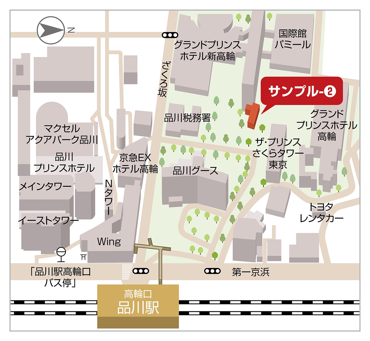 分かりやすく見やすい立体地図を作成します 3D風の立体地図を作成します! イメージ2