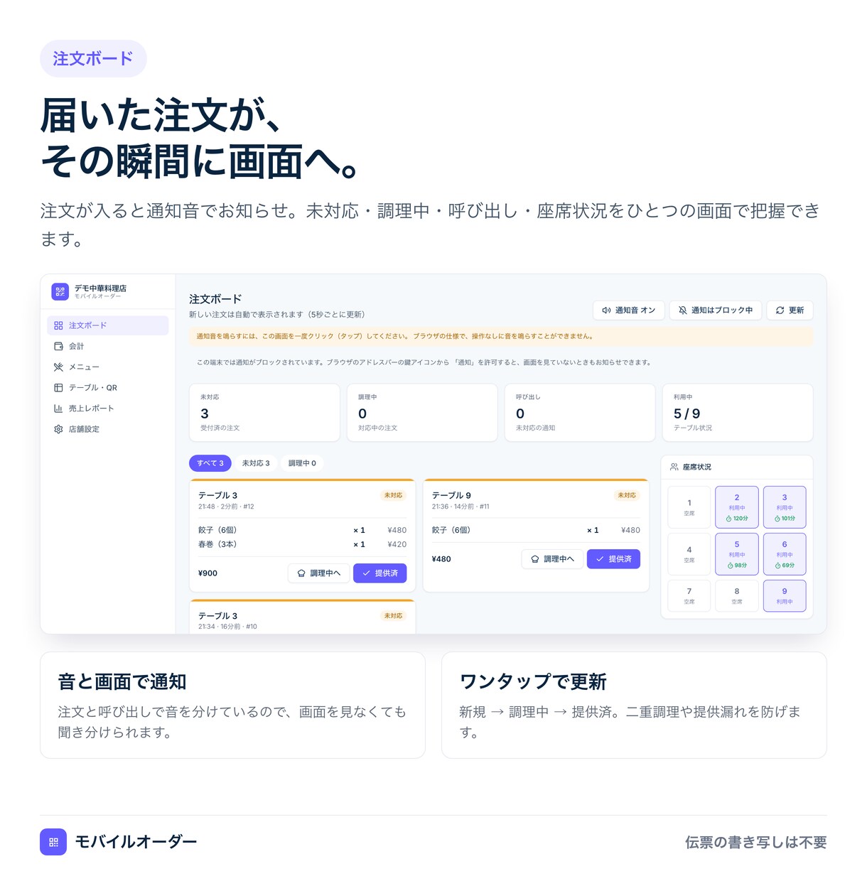 多言語対応QRモバイルオーダーを構築します 5言語対応。注文・会計・売上までこの1画面で。 イメージ3