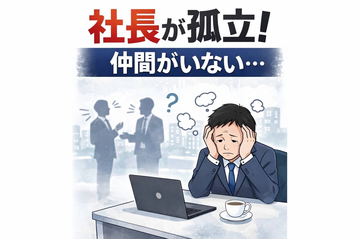 社長の人材の悩みを整理し、組織改善を提案します 社長の孤独と社員の悩みを整理します イメージ1