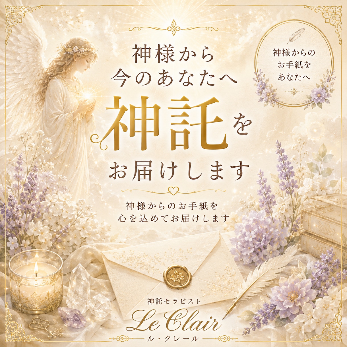 オラクルカードで今必要な言葉を届けます 迷いの中にいるあなたへ｜著書4冊の神託セラピスト イメージ1