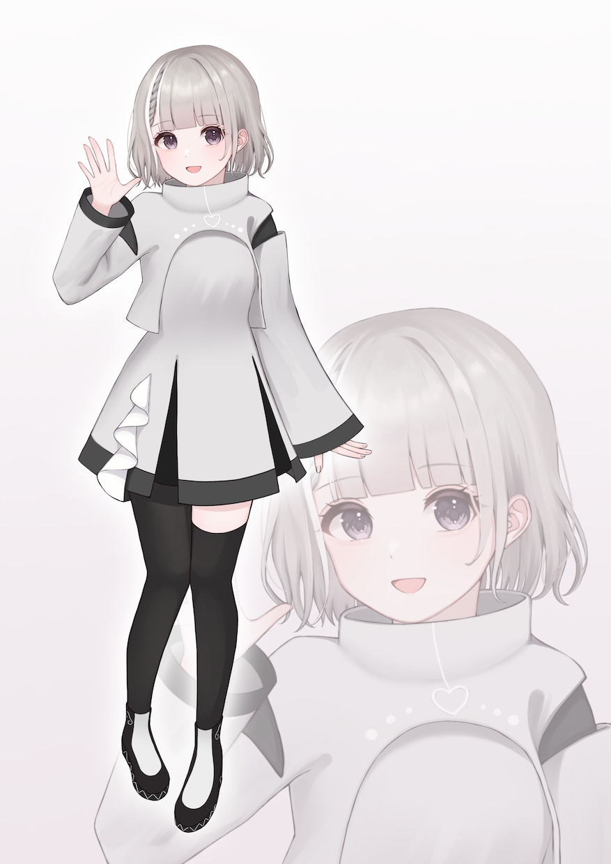 かわいいキャラクターの立ち絵描きます 優しい、キラキラした雰囲気の立ち絵をお求めの方はぜひ！ イメージ8
