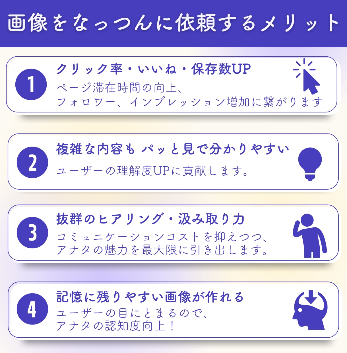3名限定価格｜思わずクリックしちゃう画像作ります 図解・サムネイル・スライド資料でアナタの売上UPに繋げます！ イメージ2