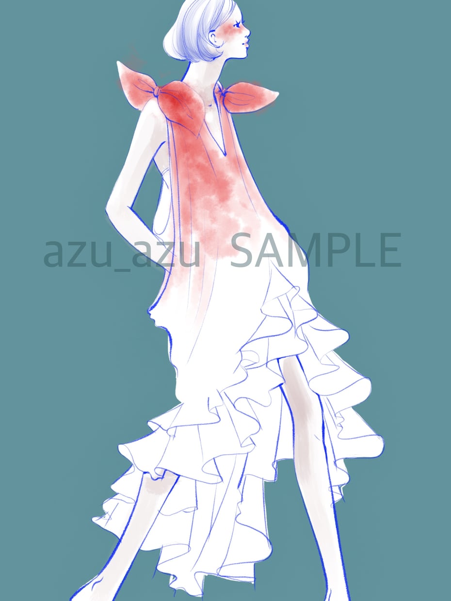 商用可！ファッションイラスト描きます ファッション風オリジナルイラストを描きます！ イメージ2