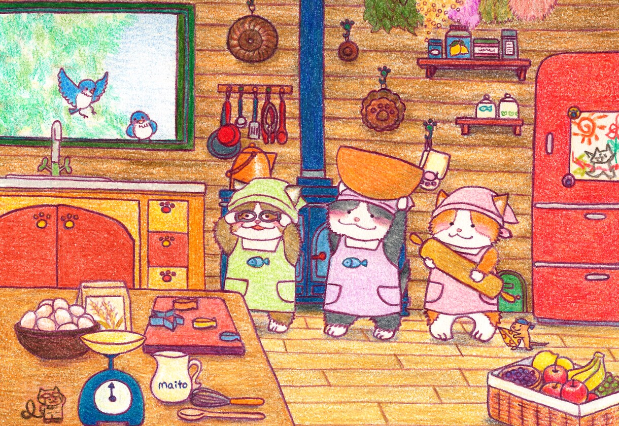 まるで絵本のようなポストカード作ります 絵本のようなかわいい世界を旅してみませんか？ イメージ2