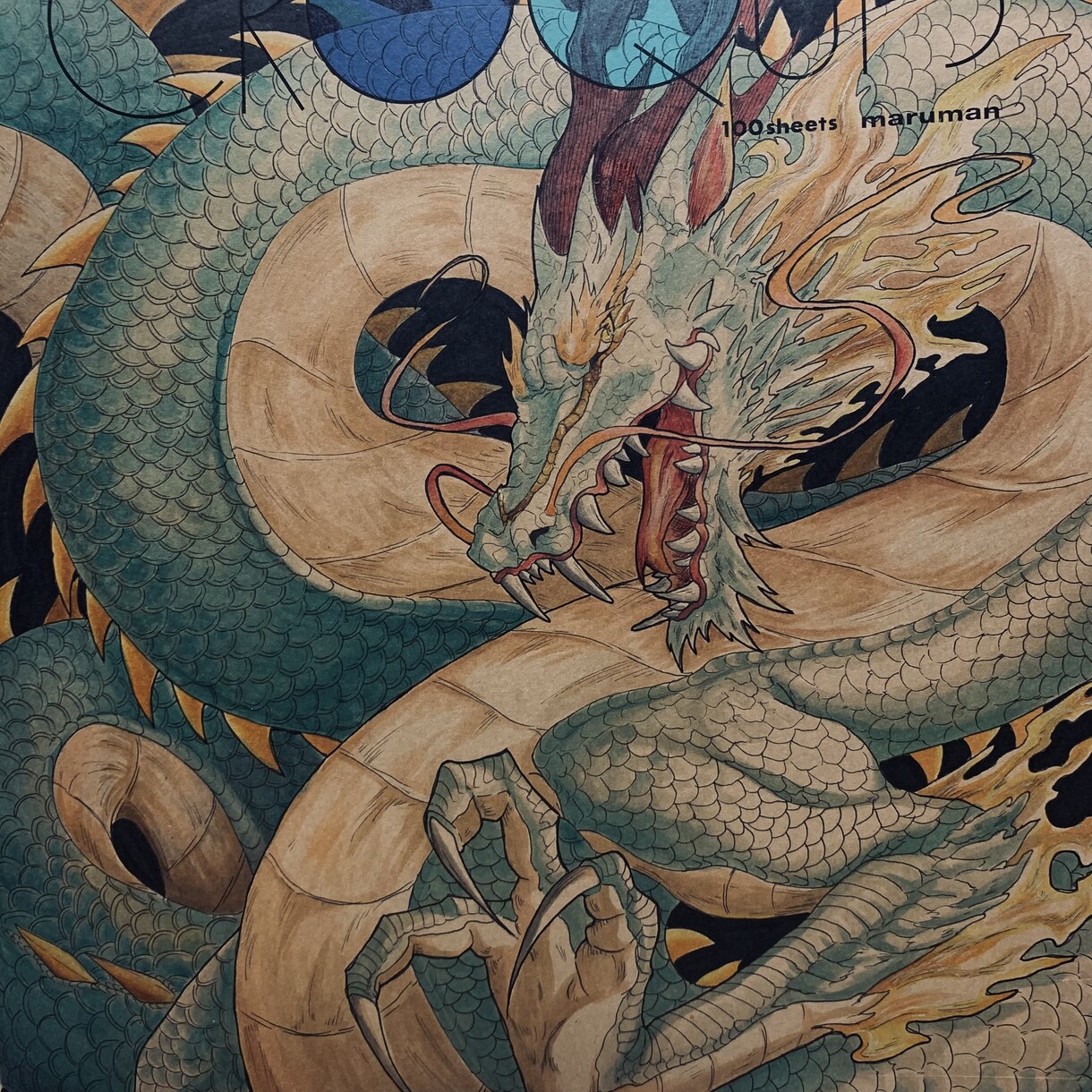 かっこいい龍・ドラゴンのイラスト描きます 鱗など細やかで命を吹き込みます！ イメージ3