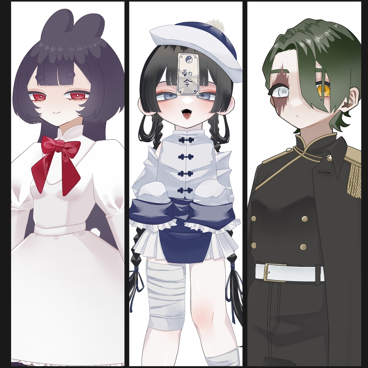 TRPGやSNSアイコン等に使える立ち絵制作します キャラクターの個性が活きる可愛い立ち絵が得意です イメージ1