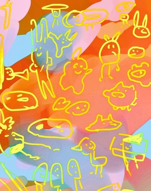 Twitterのヘッダーアイコンを描きます ゆるいふしぎ生物の集合体を描きます。 イメージ2