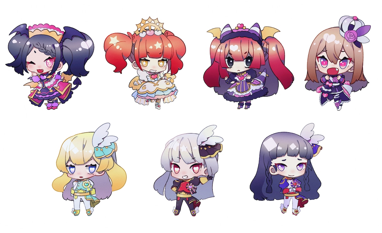 デフォルメイラストお描きします 同人グッズやsnsのアイコンなどに イメージ3