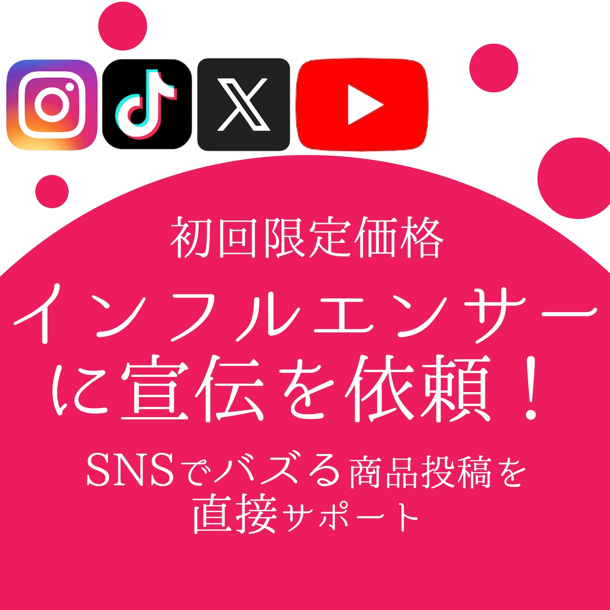 インフルエンサーPR投稿のキャスティングができます SNSでのバズ創出【2025年9月〜 ココナラスタート 】 イメージ1