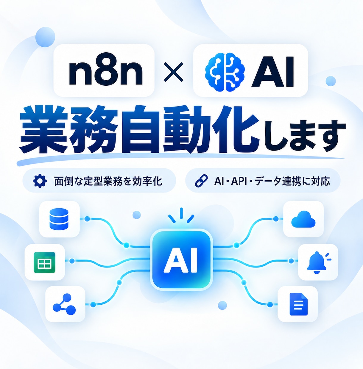 n8nで業務自動化します 面倒な定型業務をn8nで自動化 イメージ1