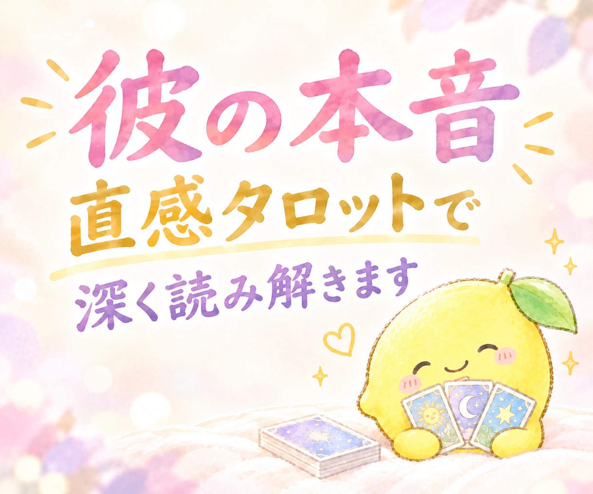 彼の本音を直感タロットで深く読み解きます 片想い|不安|既読スルー|遠距離恋愛|音信不通|恋愛相談 イメージ1