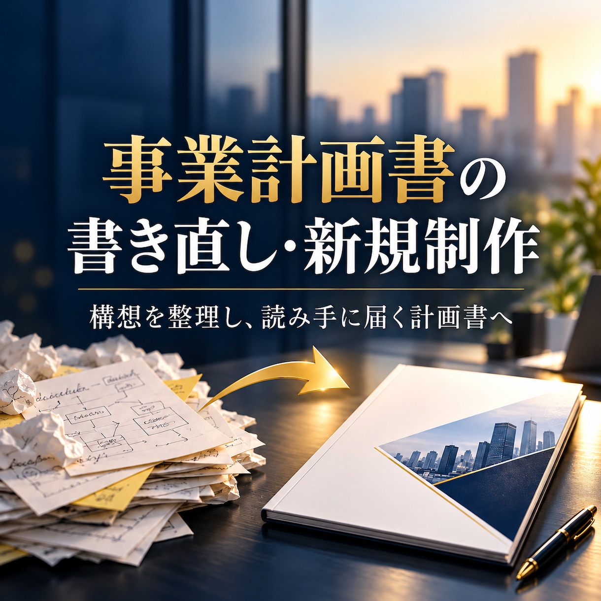 事業計画書を書き直し新規制作にも対応します 構想を整理し、読み手に届く計画書へ イメージ1