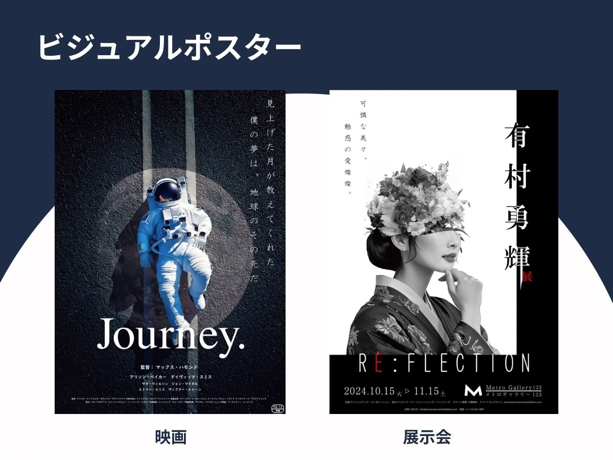素材不要！目を惹くデザインでポスター制作します 素材がなくても魅力的なポスターを制作できます イメージ6