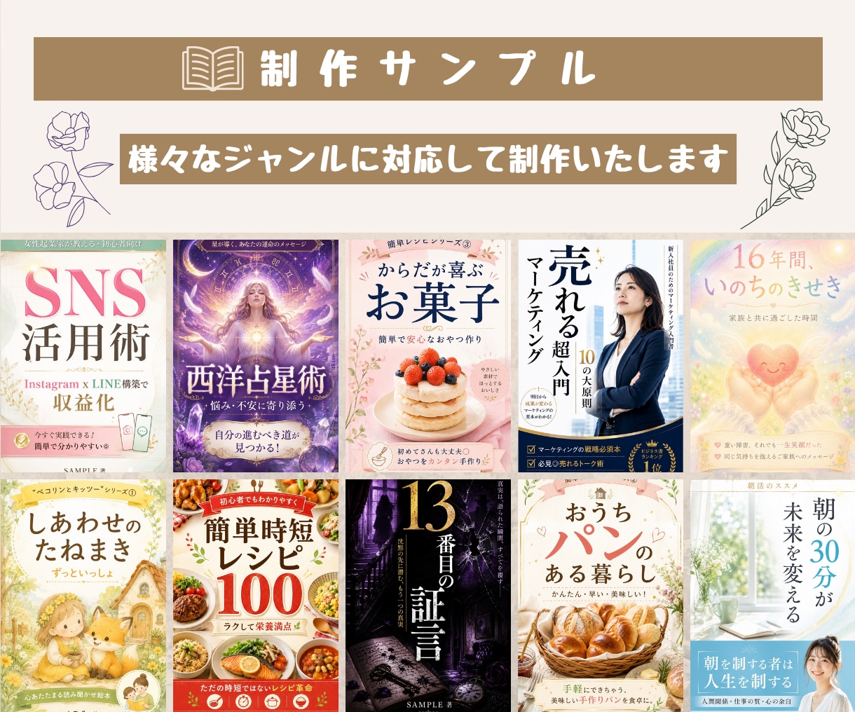 Kindle・電子書籍の表紙を制作します あなたの大切な一冊を読まれる本に！表紙制作します イメージ4