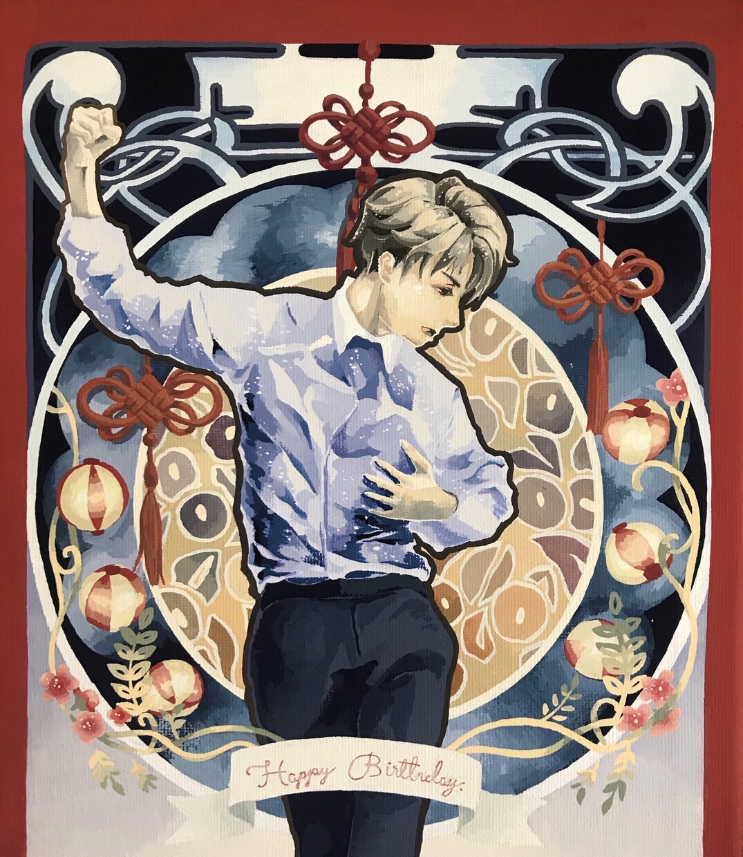 本格】時間をかけて手描きのイラスト作製致します 絵の具や鉛筆でのこだわりイラストをプレゼントやインテリアに… イメージ10