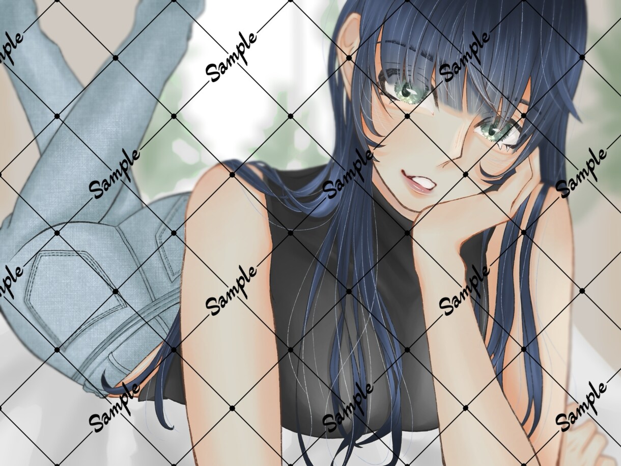 雰囲気のあるイラストを描きます 柔らかい塗りが得意ですSNSアイコンや配信背景etc... イメージ1