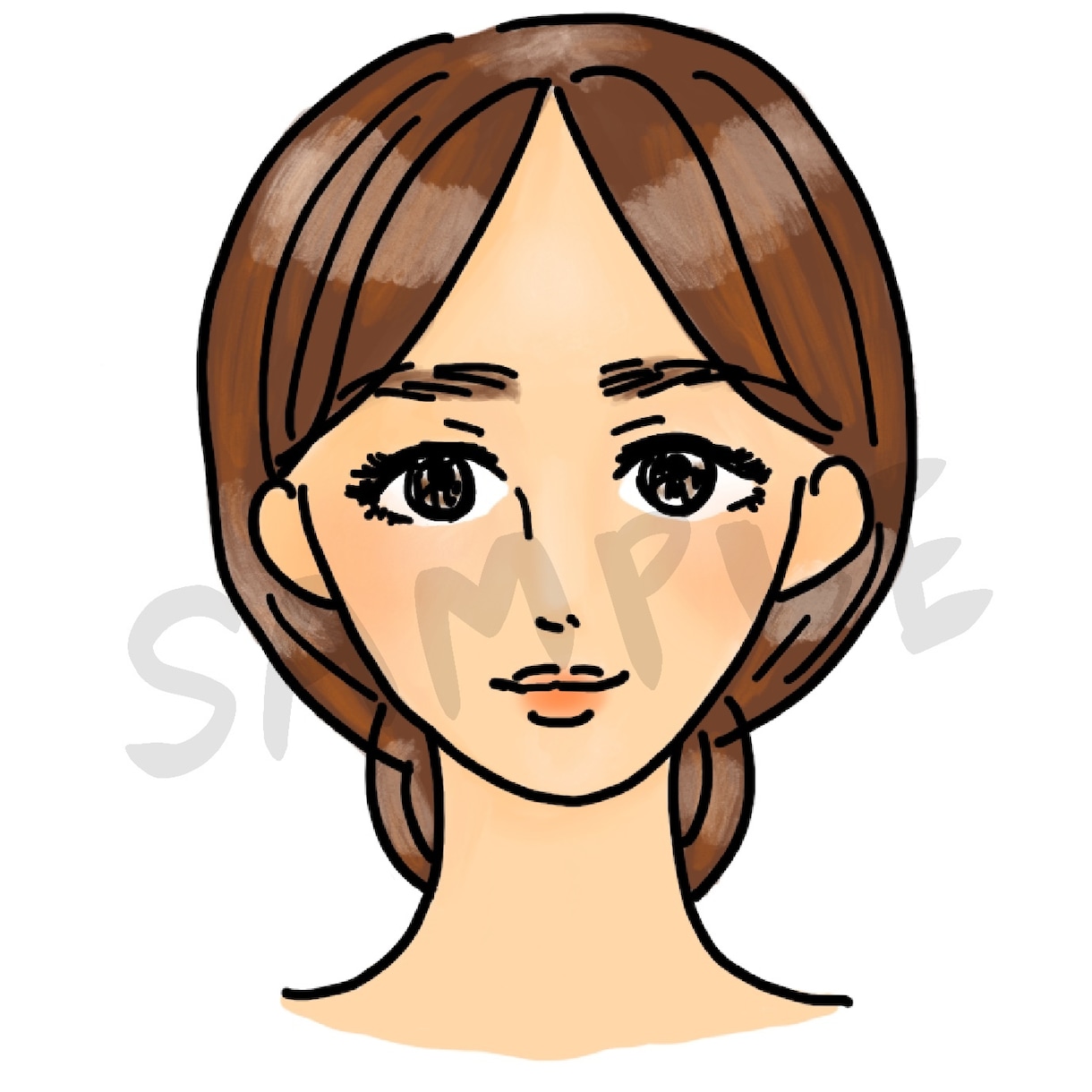 ゆるふわ・オシャレな女の子のイラスト描きます ふんわりしてちょっとオシャレな女の子のイラストが好きな方へ イメージ7