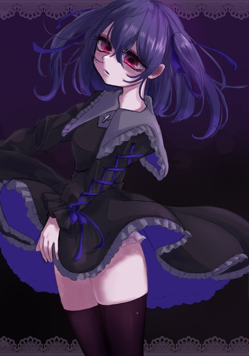 顔がいい女の子、ダークな女の子描きます 顔に力をいれたキャラを描くことが得意です。 イメージ2