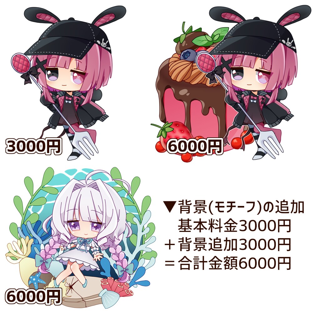 デフォルメイラストお描きします キラキラ☆かわいさぎゅむっと凝縮！ イメージ5