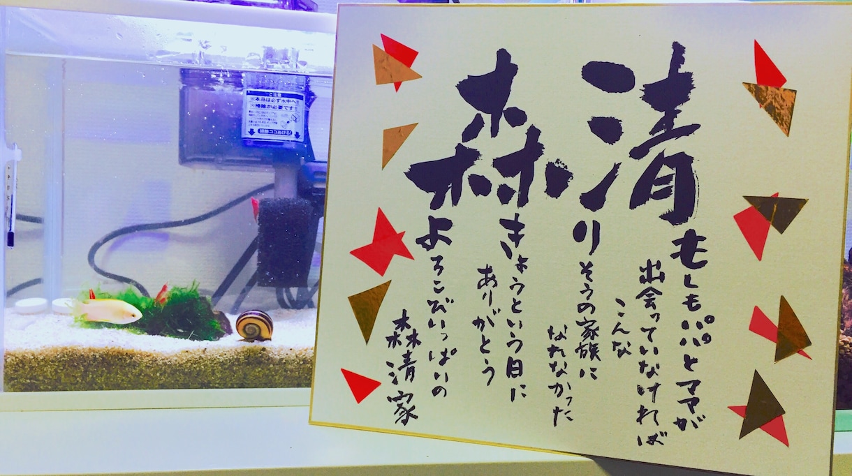 お祝いのメッセージ制作致します 【大切な方へ手書きの贈り物を＊色紙＊】 イメージ3