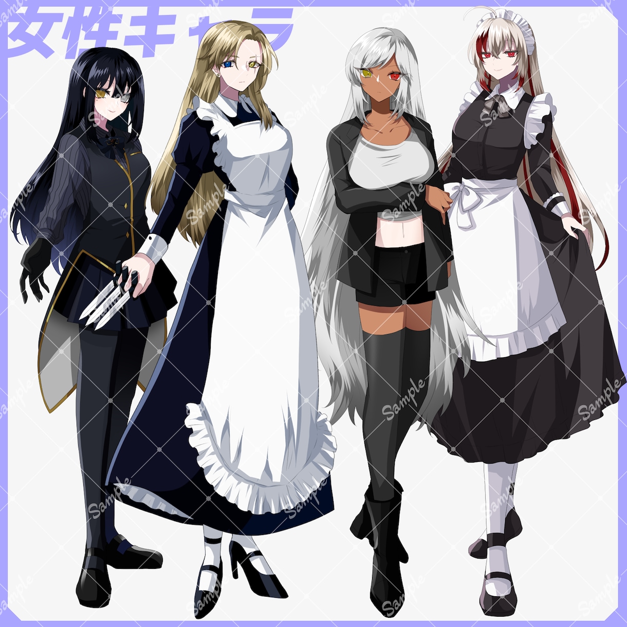 キャラクター立ち絵を制作いたします 短納期で様々なキャラクターを制作します イメージ3