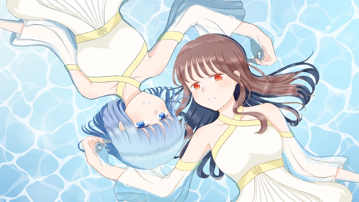 爽やか可愛い歌ってみた用イラスト描きます 動画映えする明るい絵が得意です！簡単なアニメーションも◯ イメージ4
