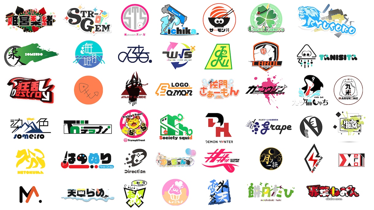 プロがVtuber・Youtubeロゴを作成します 現役デザイナーが幅広い用途でのロゴを提案！サムネイルなどにも イメージ2