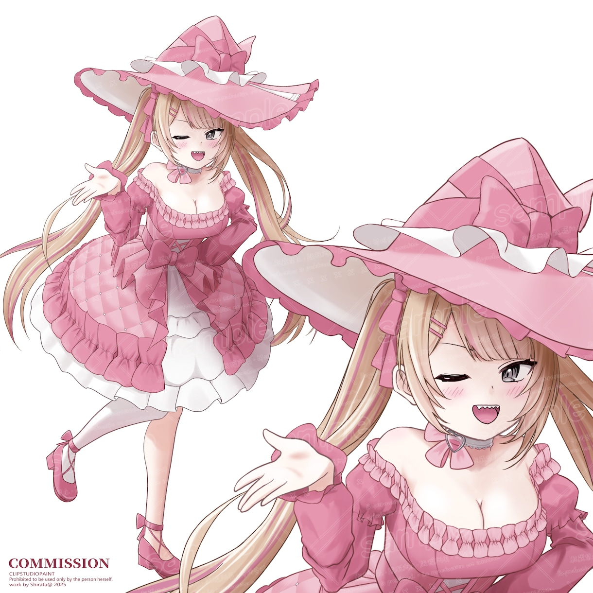 女性キャラのキャラクターイラストを制作いたします Live2Dパーツ分け・三面図制作も対応できます！ イメージ6