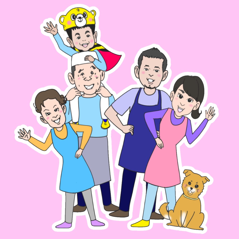 ショップカード描きます ご家族、仲間の似顔絵年賀状をつくりませんか？ イメージ5