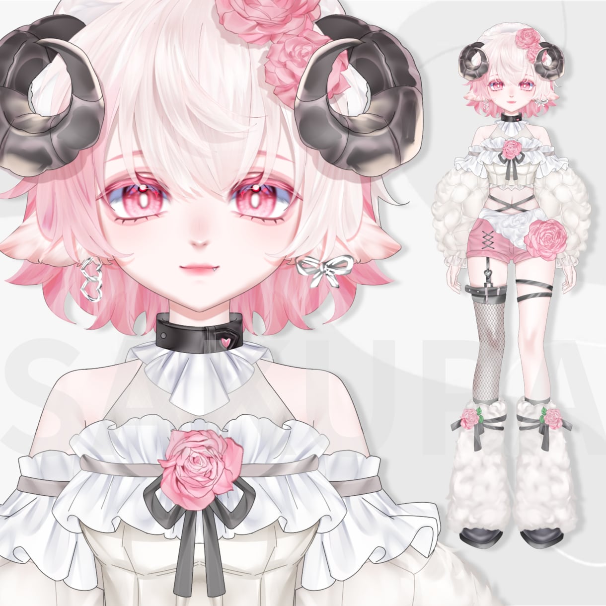 高精度・高複雑度Live2DVモデル制作します 立ち絵からモデリングまで一貫対応無制限修正・商用利用可 イメージ8
