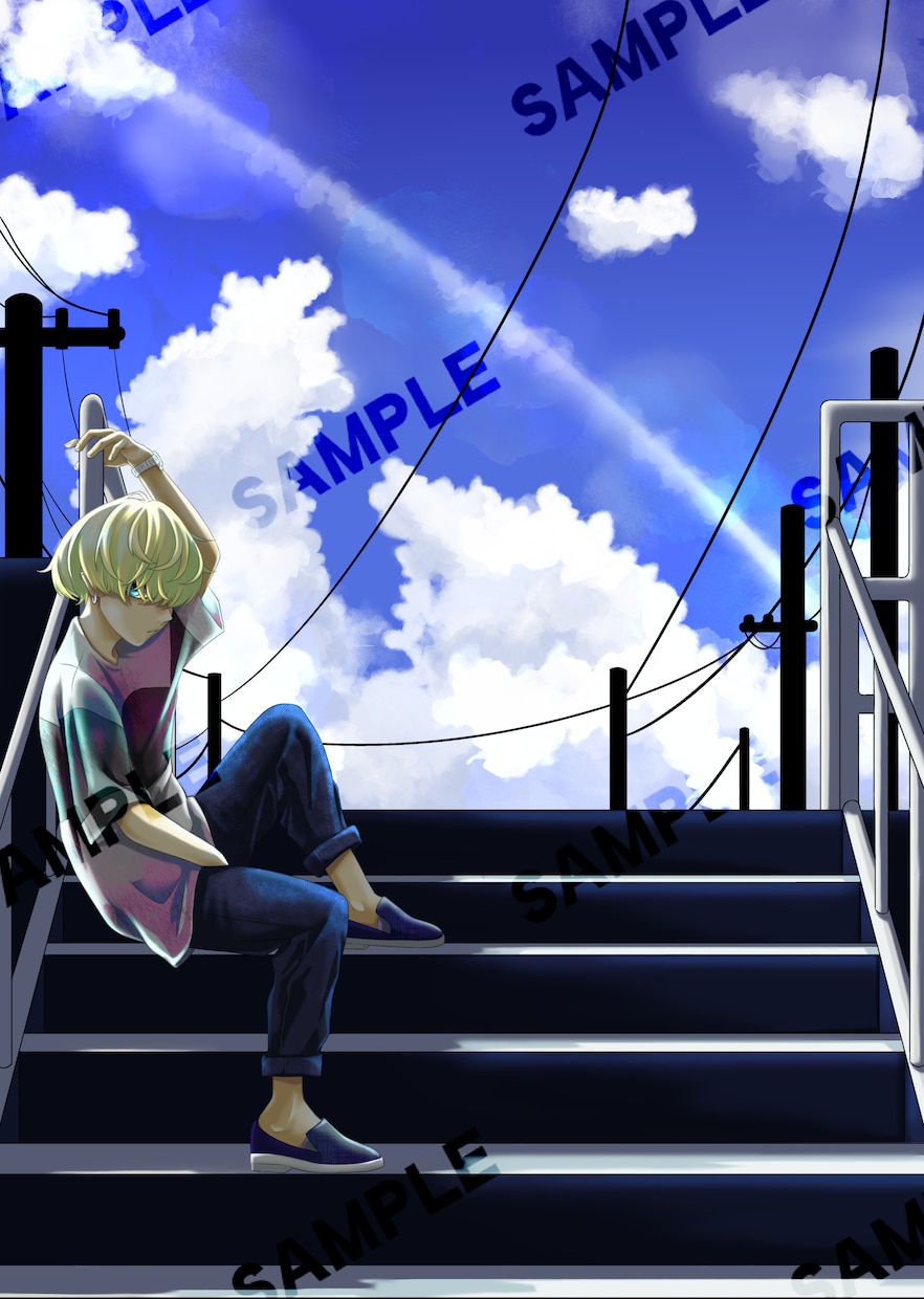 イラストを描かせて頂きます 中性的な男性や儚い綺麗めな女性を描くことが多いです。 イメージ1