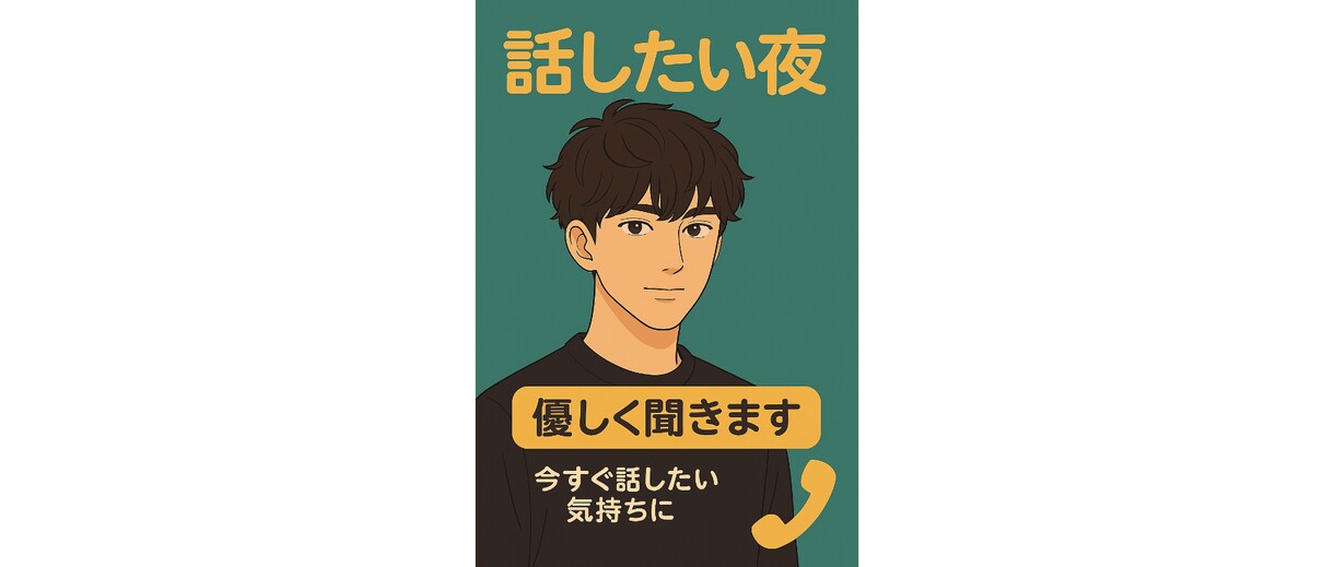 寂しくて不安な夜、優しく聞きます ☘️今すぐ話したい気持ちに寄り添います イメージ1