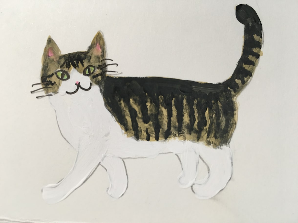 猫ちゃんのイラスト描きます あなたの愛猫をちょっとオシャレなイラストにいたします！ イメージ1