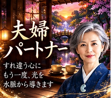 すれ違う夫婦の水脈を読み解きます 一緒にいるのに、心が離れてしまったと感じるあなたへ イメージ1