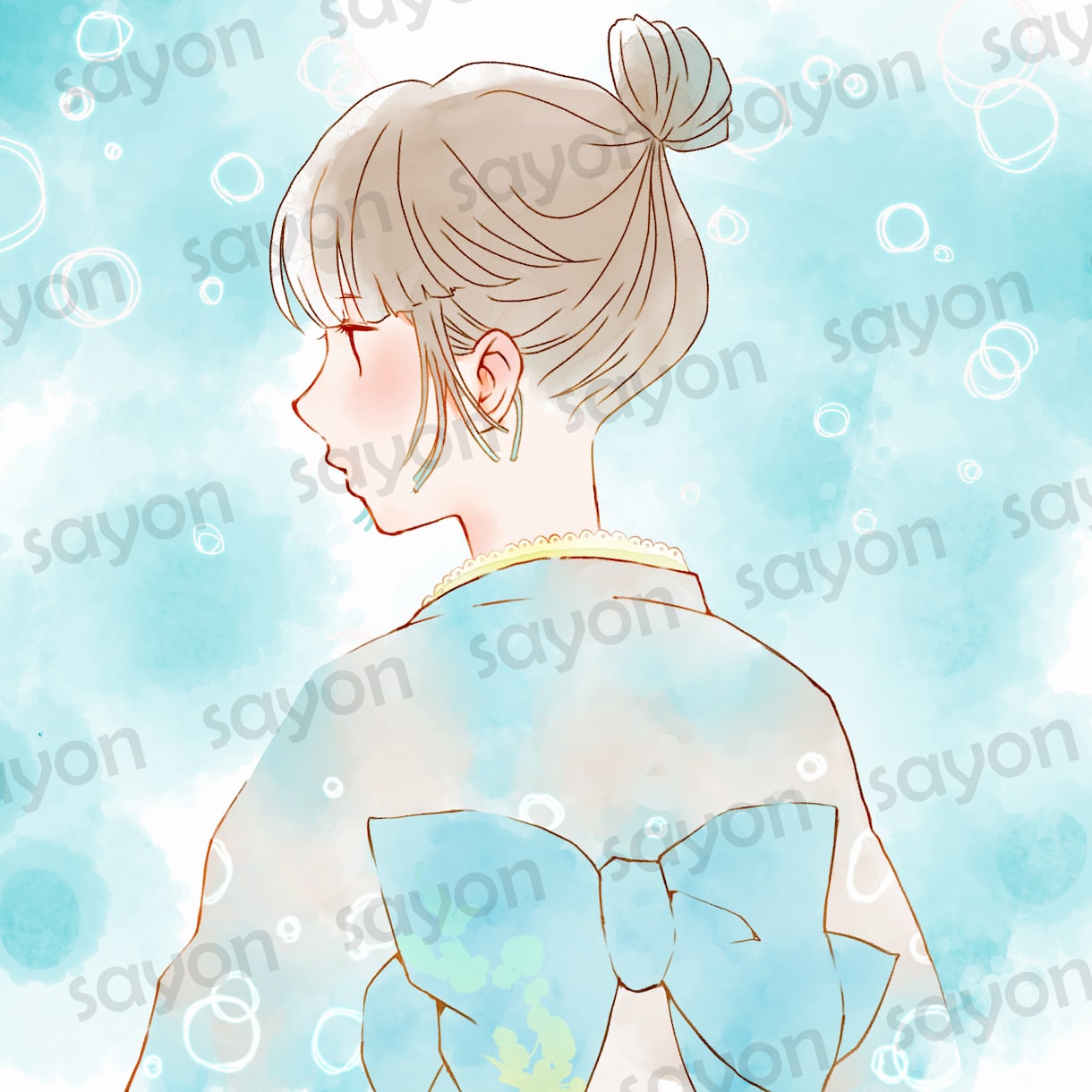 イラスト多数/和装女性のアイコンを販売しています ダウンロードするだけ♪/和装女性シリーズ イメージ4